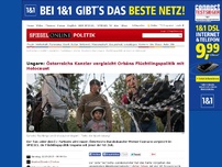 Bild zum Artikel: Ungarn: Österreichs Kanzler vergleicht Orbáns Flüchtlingspolitik mit Holocaust