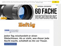 Bild zum Artikel: Jeden Tag misshandelt er einen Obdachlosen. Als er sieht, was dieser jede Nacht macht, schüttelt...