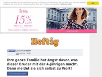 Bild zum Artikel: Ihre ganze Familie hat Angst davor, was dieser Bruder mit der 4-Jährigen macht. Dann meldet sie...