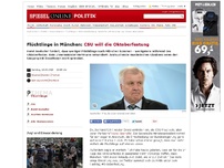 Bild zum Artikel: Flüchtlinge in München: CSU will die Oktoberfestung