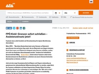 Bild zum Artikel: FPÖ-Kickl: Grenzen sofort schließen – Assistenzeinsatz jetzt!