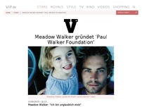 Bild zum Artikel: Meadow Walker gründet 'Paul Walker Foundation'