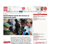 Bild zum Artikel: Deutschland macht die Grenze zu Österreich dicht