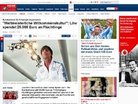 Bild zum Artikel: Bundestrainer für Schweiger-Organisation - 'Weltmeisterliche Willkommenskultur': Löw spendet 25.000 Euro an Flüchtlinge