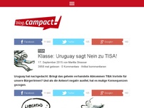 Bild zum Artikel: Klasse: Uruguay sagt Nein zu TISA!