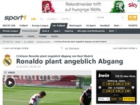 Bild zum Artikel: Ronaldo plant angeblich Abgang von Real