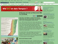 Bild zum Artikel: Umfrage - 85 Prozent sind stolz auf Österreichs Hilfe für Flüchtlinge