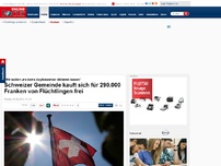 Bild zum Artikel: 'Wir wollen uns keine Asylbewerber diktieren lassen' - Schweizer Gemeinde kauft sich für 290.000 Franken von Flüchtlingen frei