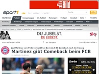 Bild zum Artikel: Martinez gibt Comeback beim FCB