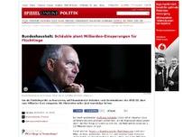 Bild zum Artikel: Bundeshaushalt: Schäuble plant Milliarden-Einsparungen für Flüchtlinge