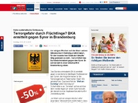 Bild zum Artikel: Keine systematische Schleusung - Terrorgefahr durch Flüchtlinge? BKA ermittelt gegen Syrer in Brandenburg