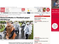 Bild zum Artikel: Menschenkette in Finnland gegen Flüchtlinge