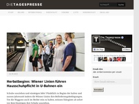 Bild zum Artikel: Herbstbeginn: Wiener Linien führen Hausschuhpflicht in U-Bahnen ein
