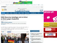 Bild zum Artikel: 5000 Menschen beteiligen sich in Erfurt an Demo gegen Asylpolitik
