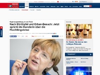 Bild zum Artikel: Regierungserklärung im Live-Ticker - Nach EU-Gipfel und Orban-Besuch: Jetzt spricht die Kanzlerin über die Flüchtlingskrise
