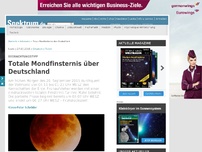 Bild zum Artikel: Beobachtungstipp: Totale Mondfinsternis über Deutschland