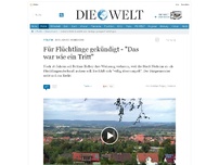 Bild zum Artikel: Asylkrise in Nieheim: Für Flüchtlinge gekündigt - 'Das war wie ein Tritt'