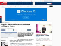 Bild zum Artikel: Unbekannte Störung - Soziales Netzwerk Facebook ist down