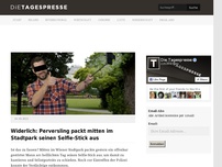 Bild zum Artikel: Widerlich: Perversling packt mitten im Stadtpark seinen Selfie-Stick aus