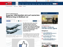 Bild zum Artikel: Pläne für Verteidigungskrieg - Experten: USA bereiten sich auf russischen Militärschlag im Baltikum vor