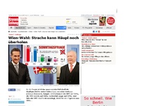 Bild zum Artikel: Wien-Wahl: Strache kann Häupl noch überholen