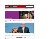 Bild zum Artikel: Meinungsumfrage: Merkels Beliebtheit sinkt - Seehofer gewinnt hinzu