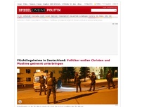 Bild zum Artikel: Flüchtlingsheime in Deutschland: Politiker wollen Christen und Muslime getrennt unterbringen