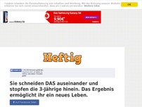 Bild zum Artikel: Sie schneiden DAS auseinander und stopfen die 3-Jährige hinein. Das Ergebnis ermöglicht ihr ein...