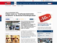 Bild zum Artikel: Clans mit selbstgebastelten Waffen - Polizei warnt vor 'knallharten kriminellen Strukturen' in deutschen Flüchtlingscamps