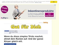 Bild zum Artikel: Wenn du diese simplen Tricks machst, atmet dein Rücken auf. Und der ganze Körper gleich mit.