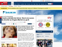 Bild zum Artikel: Folge der Flüchtlingsdebatte - Unruhe umtreibt die Union: Noch nie waren die Zweifel an Angela Merkel so groß