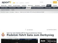 Bild zum Artikel: Podolski führt Gala zum Derbysieg