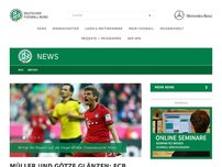 Bild zum Artikel: Müller und Götze treffen: Bayern schlägt BVB