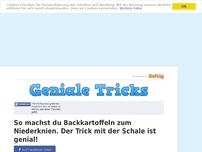 Bild zum Artikel: So machst du Backkartoffeln zum Niederknien. Der Trick mit der Schale ist genial!