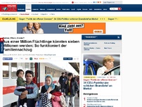 Bild zum Artikel: Partner, Eltern, Kinder? - Aus einer Million Flüchtlinge könnten sieben werden: So funktioniert der Familiennachzug