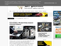 Bild zum Artikel: Rückrufaktion: VW plant Einbau besserer Schummel-Software