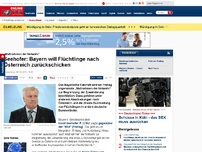 Bild zum Artikel: „Maßnahmen der Notwehr' - Seehofer: Bayern will Flüchtlinge nach Österreich zurückschicken