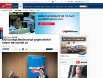 Bild zum Artikel: 'Hat sich als Schleuser betätigt'  - AfD kündigt Strafanzeige gegen Merkel wegen Asylpolitik an