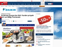 Bild zum Artikel: Polizei muss anrücken - Schlimme Szenen bei Aldi: Kunden prügeln sich um Billig-Thermomix