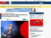 Bild zum Artikel: „Bei unerlaubter Einreise Hilfe geleistet“ - Strafrechtler: Kanzlerin Merkel macht sich mit Flüchtlingspolitik strafbar