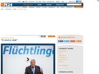 Bild zum Artikel: CSU-Chef Horst Seehofer - 
'Es sind zu viele'