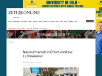 Bild zum Artikel: Naziaufmarsch in Erfurt wird zur Lachnummer