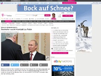 Bild zum Artikel: Horst Seehofer sucht Kontakt zu Putin: Bayern wieder im Alleingang