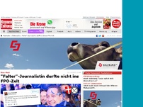 Bild zum Artikel: 'Falter'-Journalistin durfte nicht ins FPÖ-Zelt