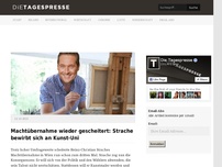 Bild zum Artikel: Machtübernahme wieder gescheitert: Strache bewirbt sich an Kunst-Uni