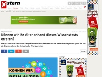 Bild zum Artikel: Allgemeinwissen: Können wir Ihr Alter anhand dieses Wissenstests erraten?