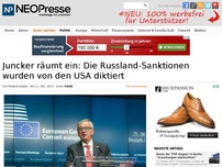 Bild zum Artikel: Juncker räumt ein: Die Russland-Sanktionen wurden von den USA diktiert