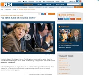 Bild zum Artikel: Denkwürdige Sitzung der Union - 
Eigene Fraktion führt Merkel vor