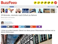 Bild zum Artikel: 31 Gründe, warum Erfurt die hässlichste Stadt Deutschlands ist