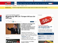 Bild zum Artikel: 'Lasse mir nicht den Mund verbieten' - Magdeburg-OB Trümper tritt aus der SPD aus